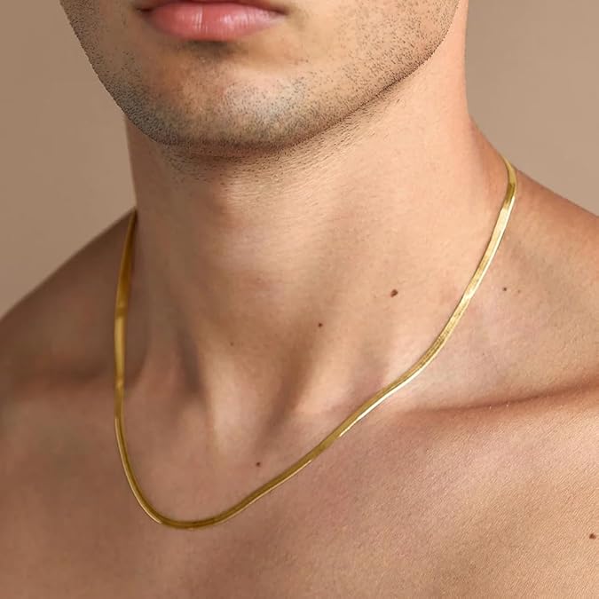 9STONE Gold Plated Snake Chain